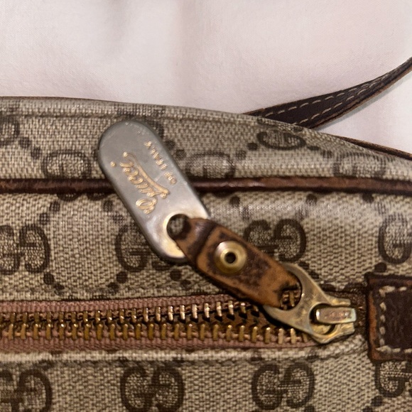 Vintage Gucci GG Monogram Supreme Sherry Web Ophidia Camera Crossbody Bag - Picture 3 of 8